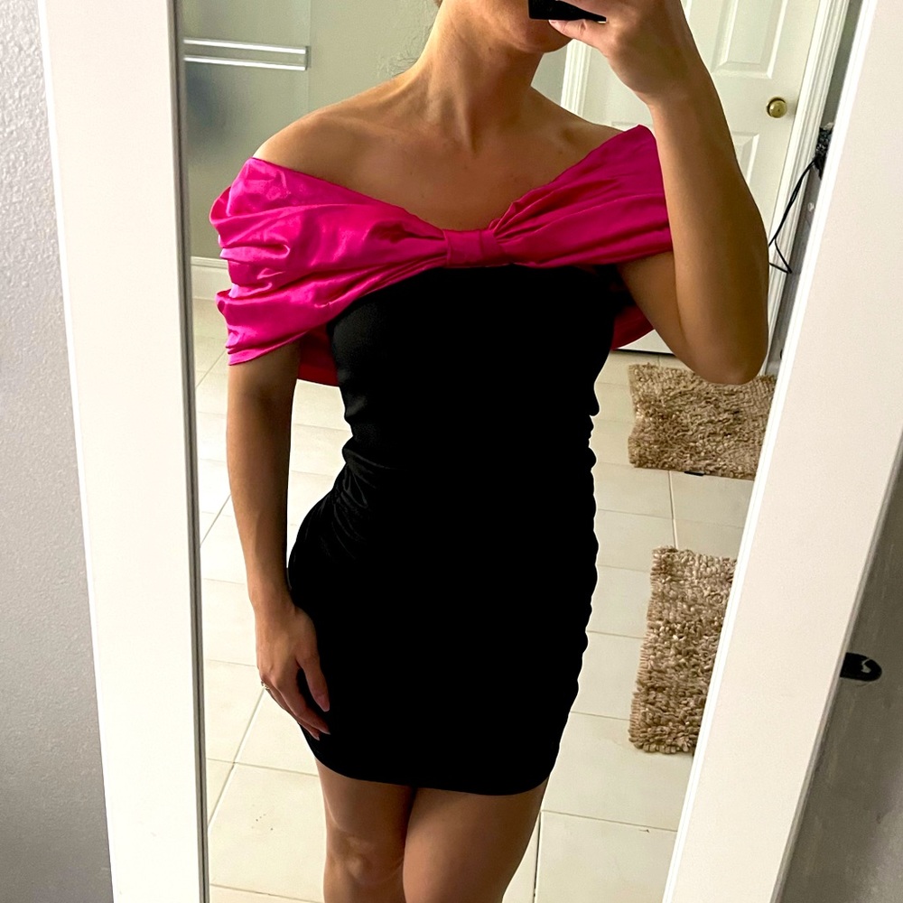Pretty Bow Silk Dress